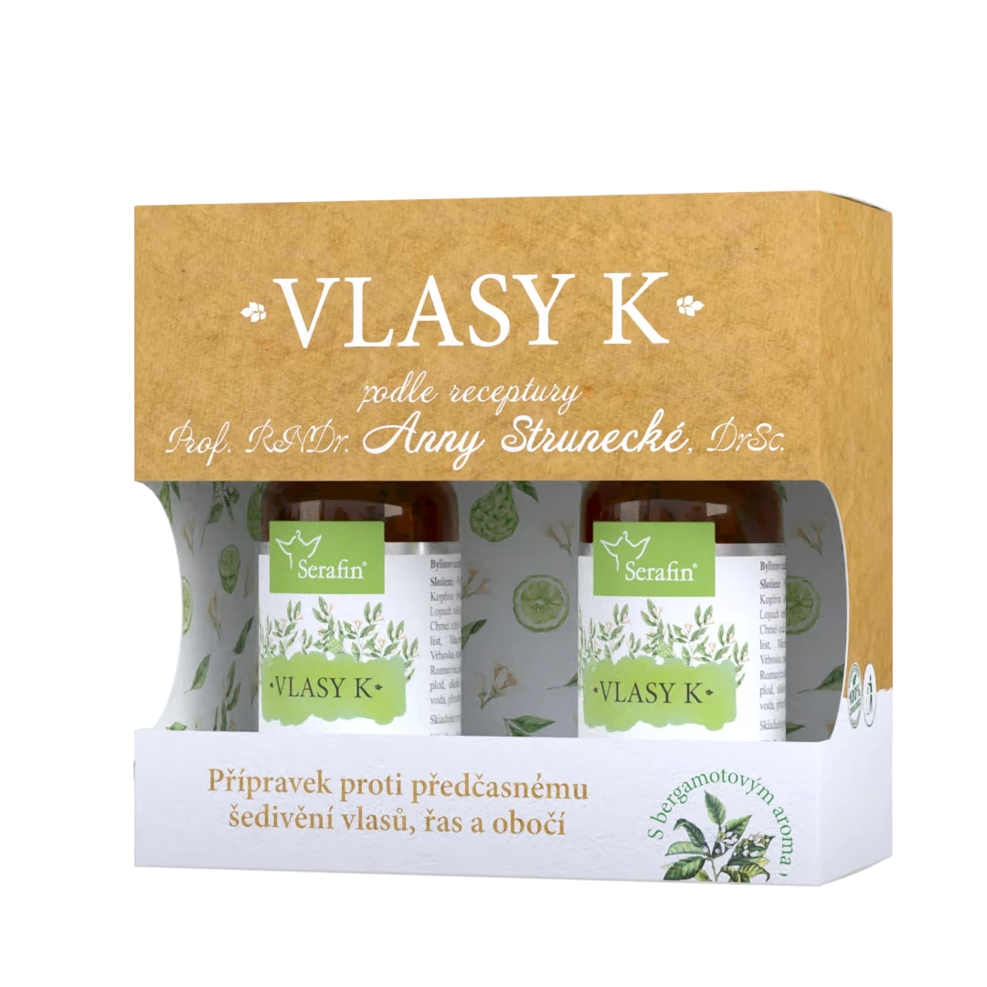 Serafin Vlasy K proti šedivění vlasů 2 x 50 ml